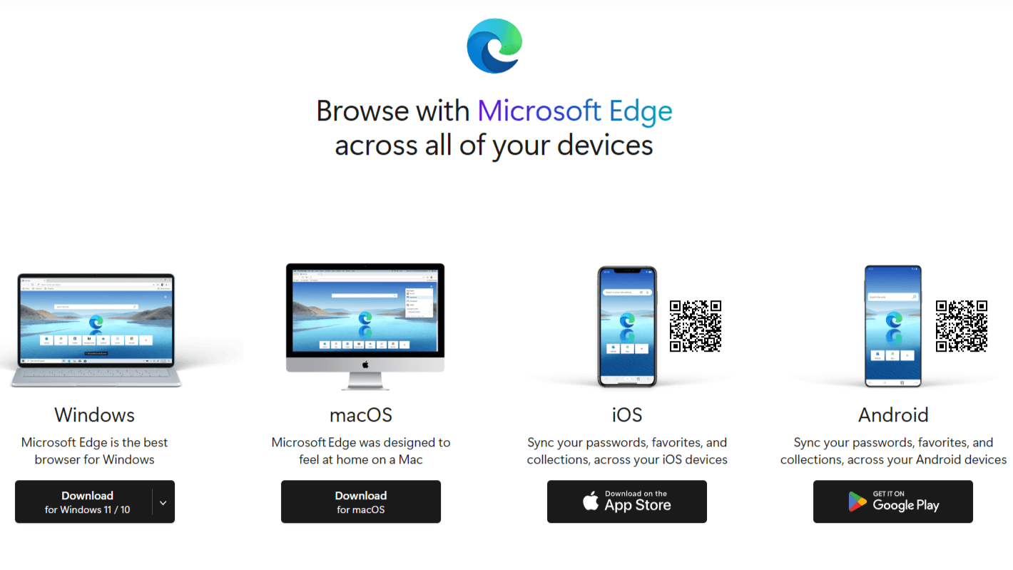 Microsoft Edge Crossplatform Availability