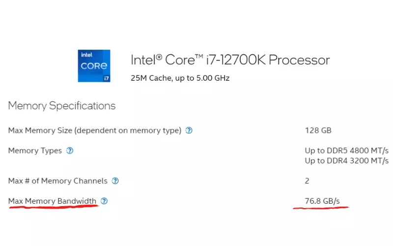 Processor Bandwidth