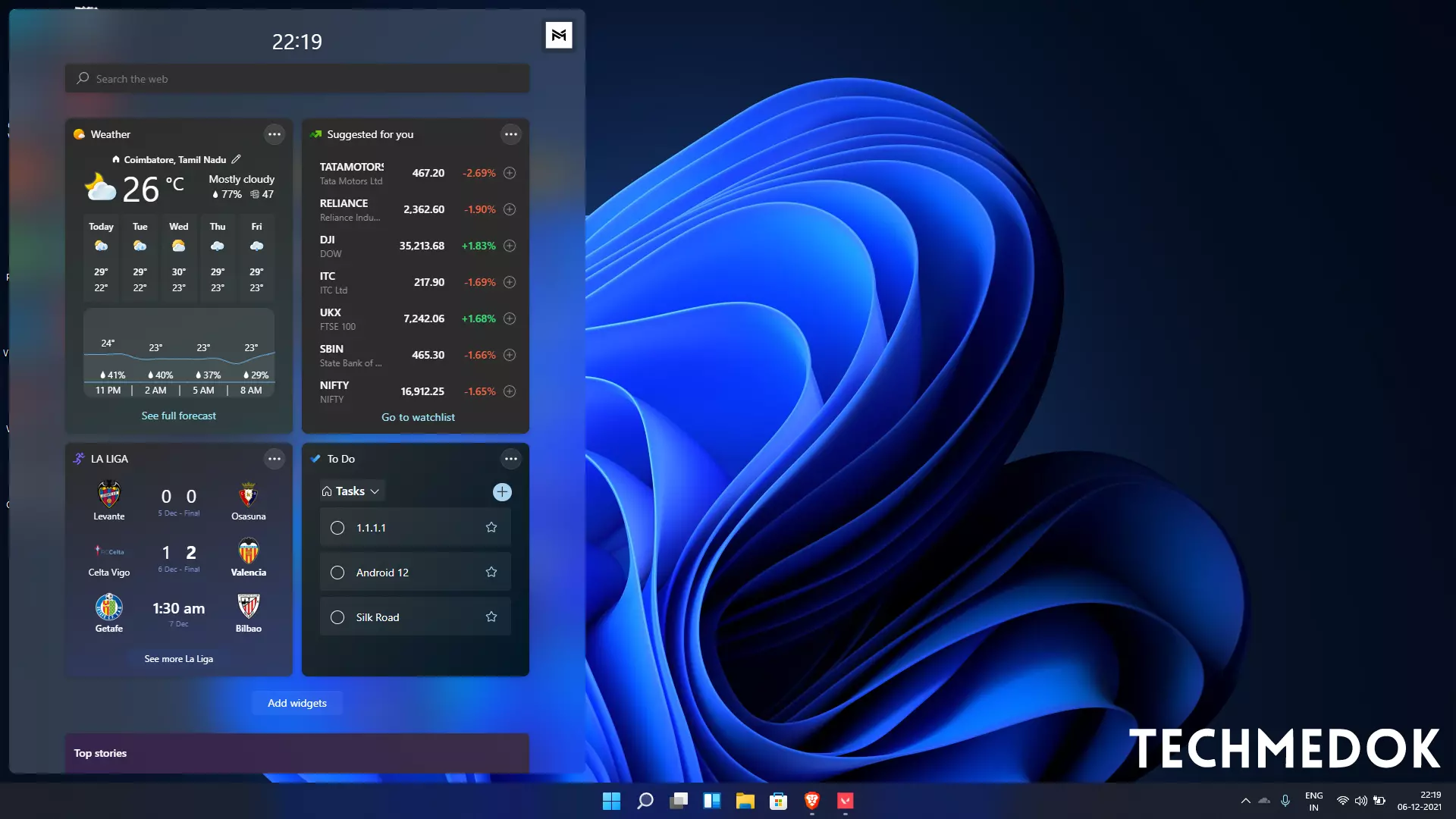 Windows 11 Widgets