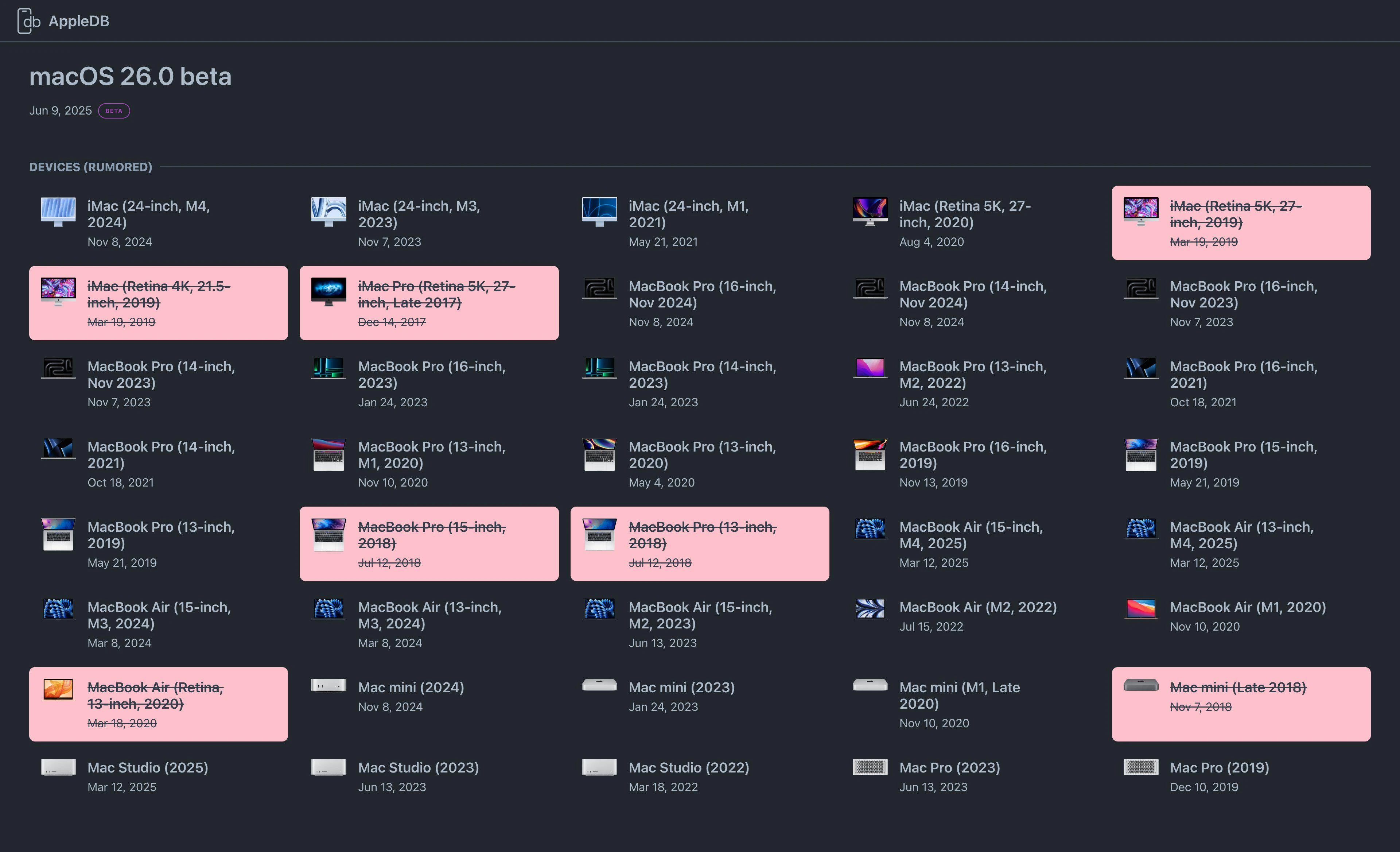 MacOS 26 Support